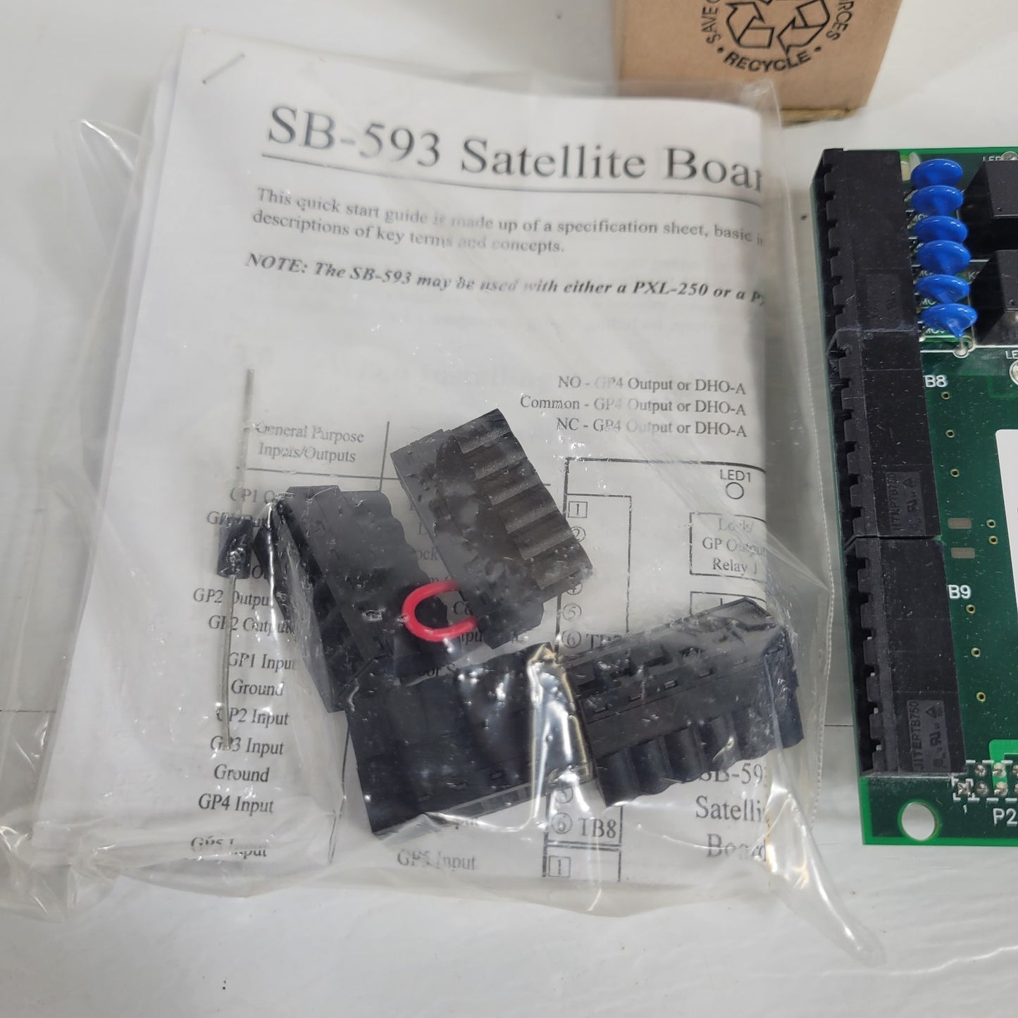 Keri Systems SB-593-1 Satellite Board  05379-001 Assy 04379-001