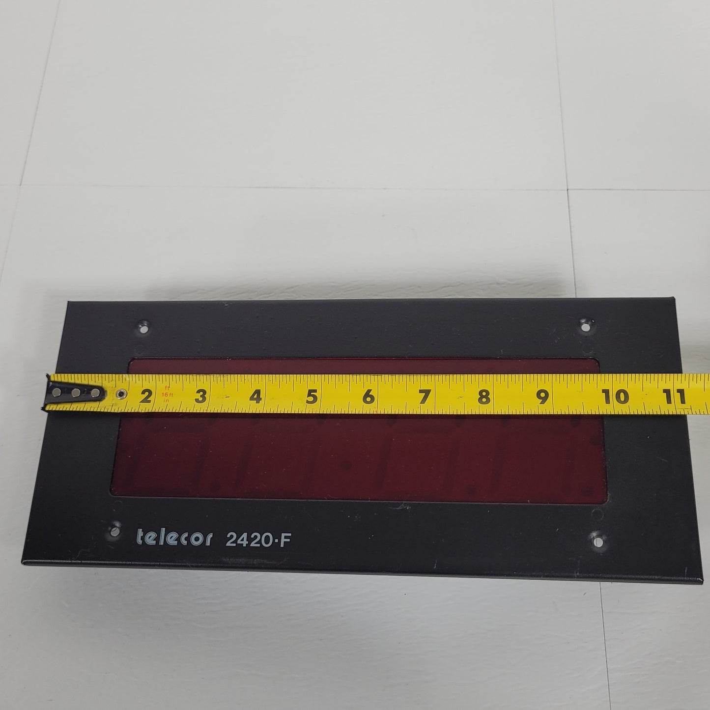 Telecor 2420-F Digital Clock Faceplate Midwest Time Control 9447TL2418