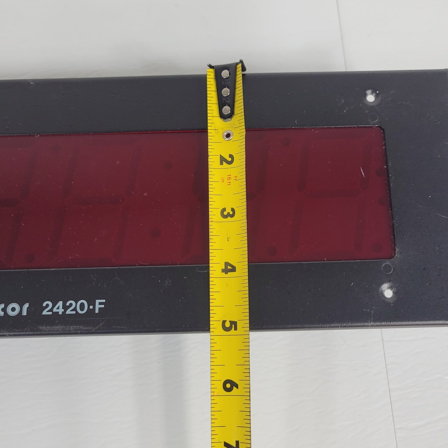 Telecor 2420-F Digital Clock Faceplate Midwest Time Control 9447TL2418