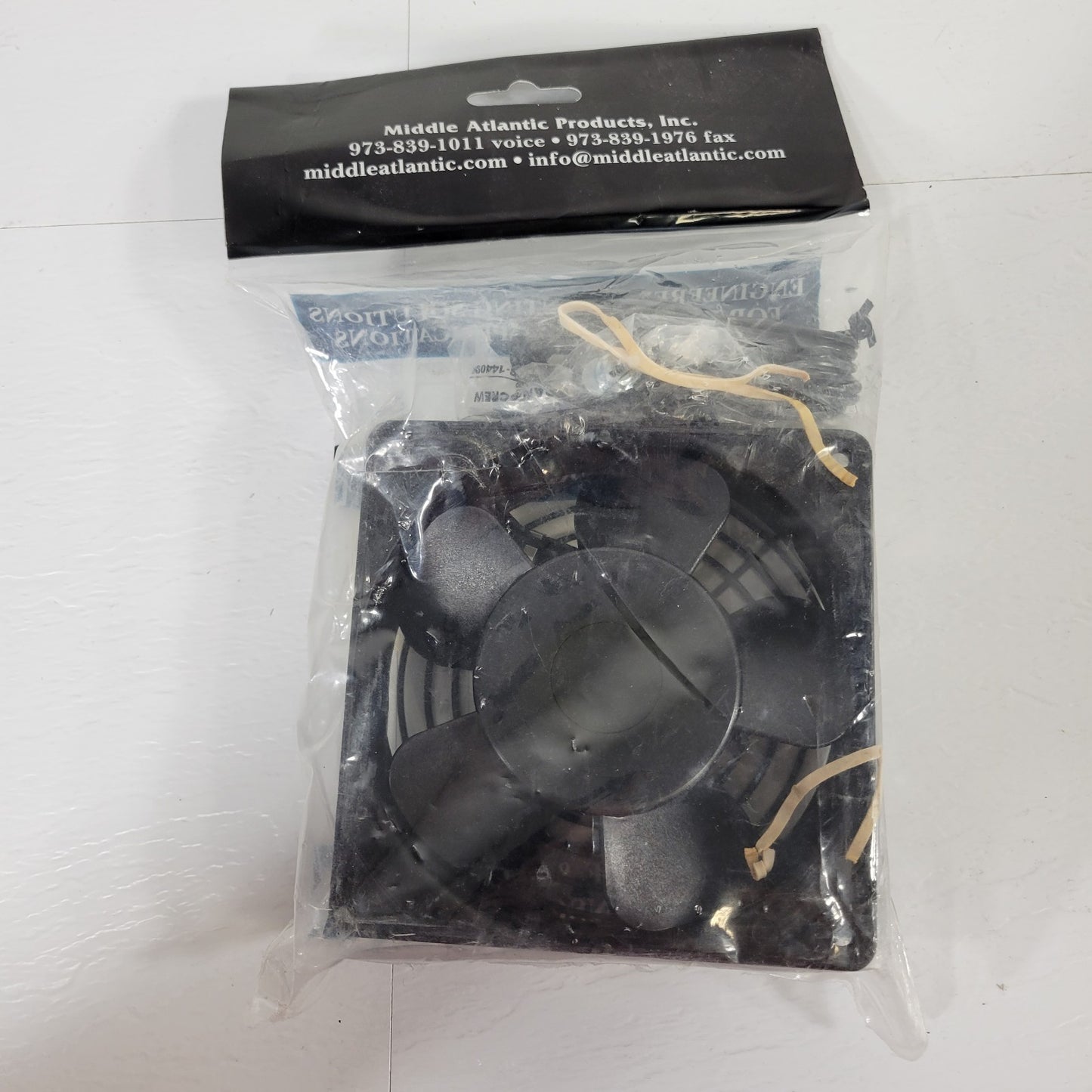 Middle Atlantic QFAN 4-1/2" Quiet Fan with Guard For Low Voltage Applications