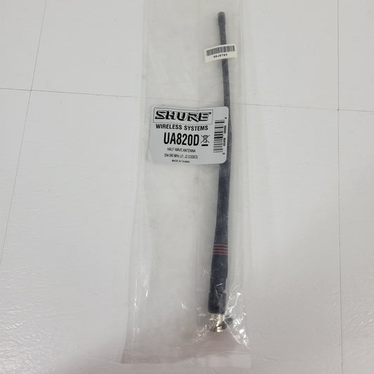 Shure UA820D Wireless Systems Half Wave Antenna 554 To 590 MHz (J1, J2 Codes)