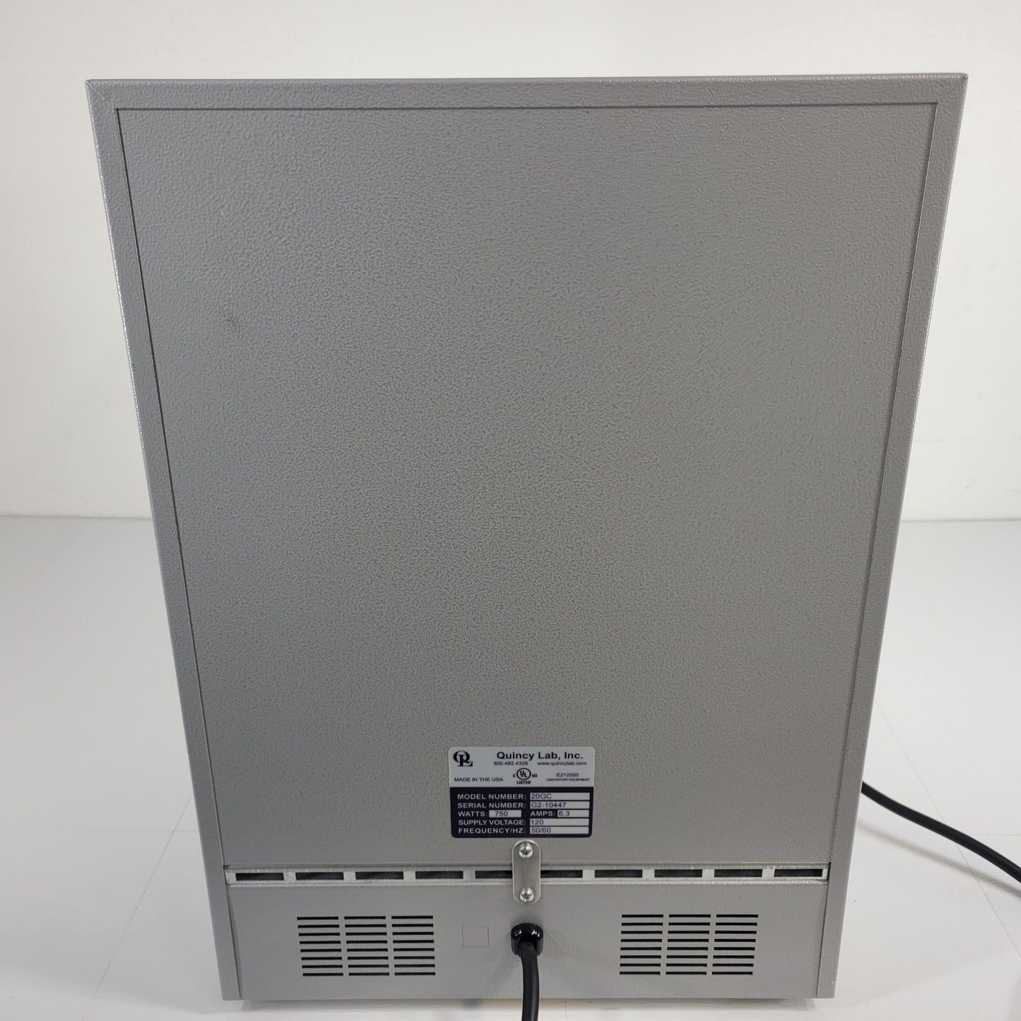 TESTED Quincy Lab 20GC Grav Convection Oven Furnace 1.27 CF Interior 750W