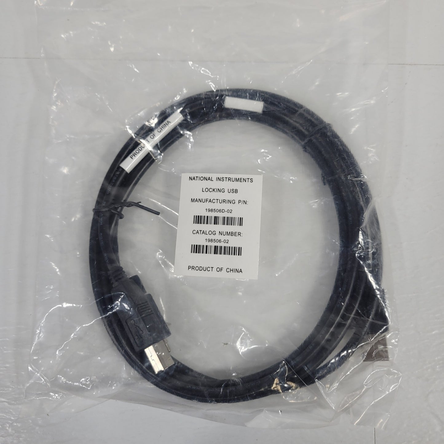 National Instruments 198506D-02 Locking USB Cable - USB A To Screw Lock USB B