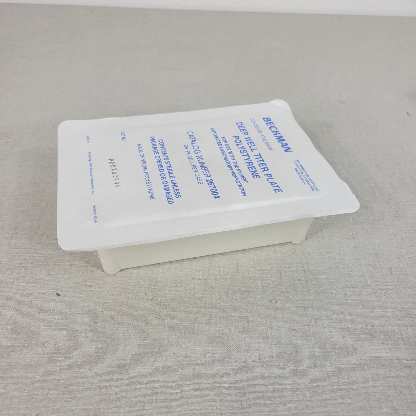 Beckman Coulter 267004 Deep Well Titer Plate Polystyrene Laboratory Pack of 5