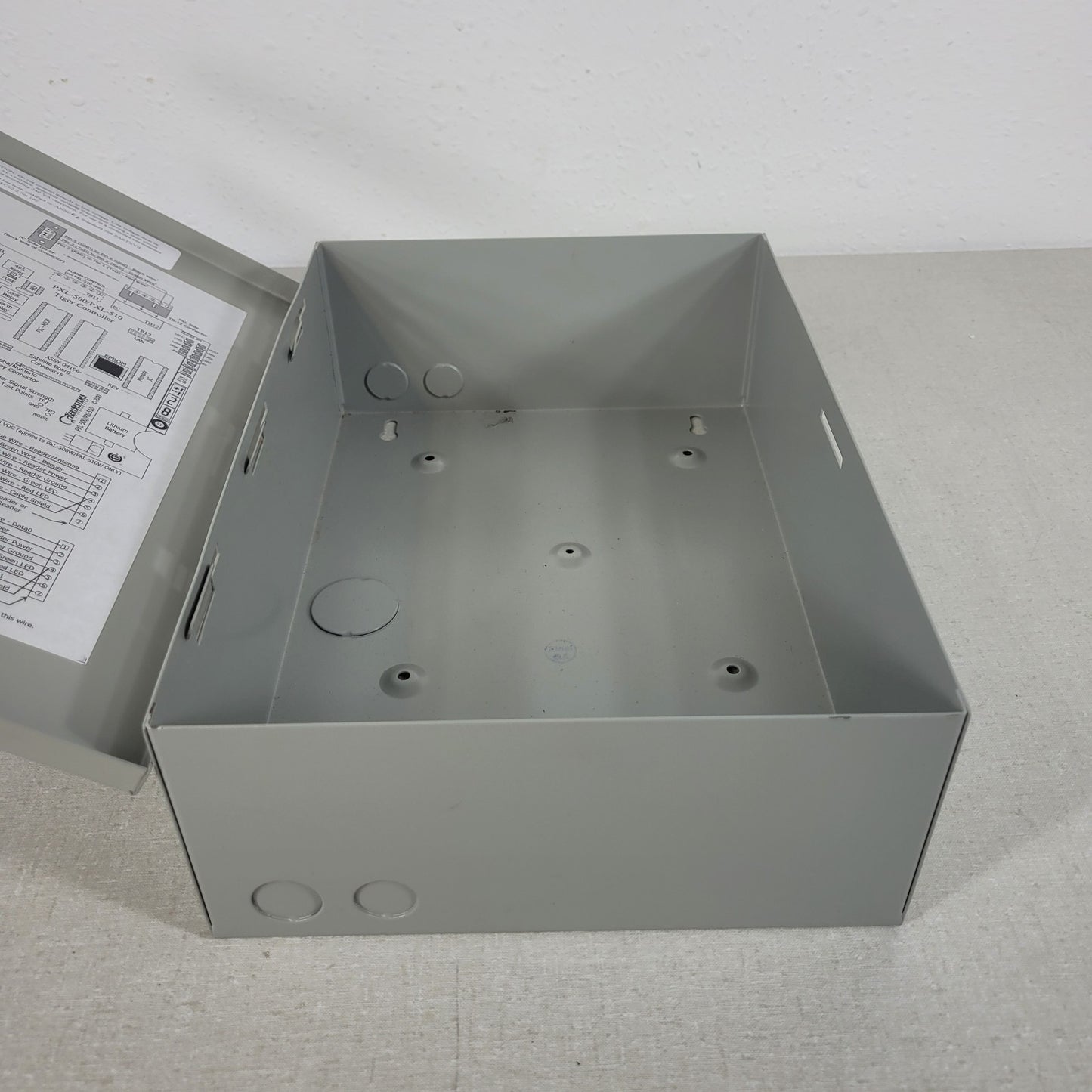 NO PCB METAL BOX ONLY Keri Systems PXL-500W White Door Access Control Lockbox