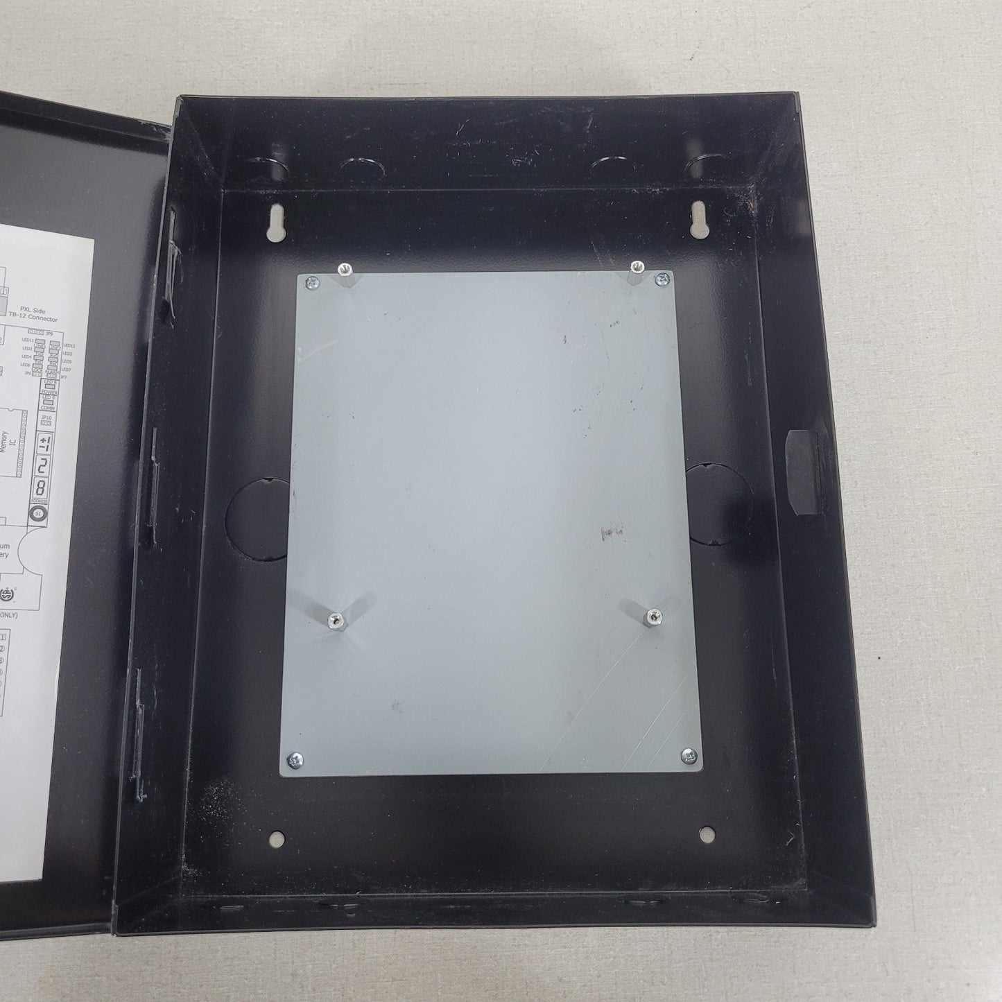 NO PCB METAL BOX ONLY Keri Systems PXL-500W Black Door Access Control Lockbox