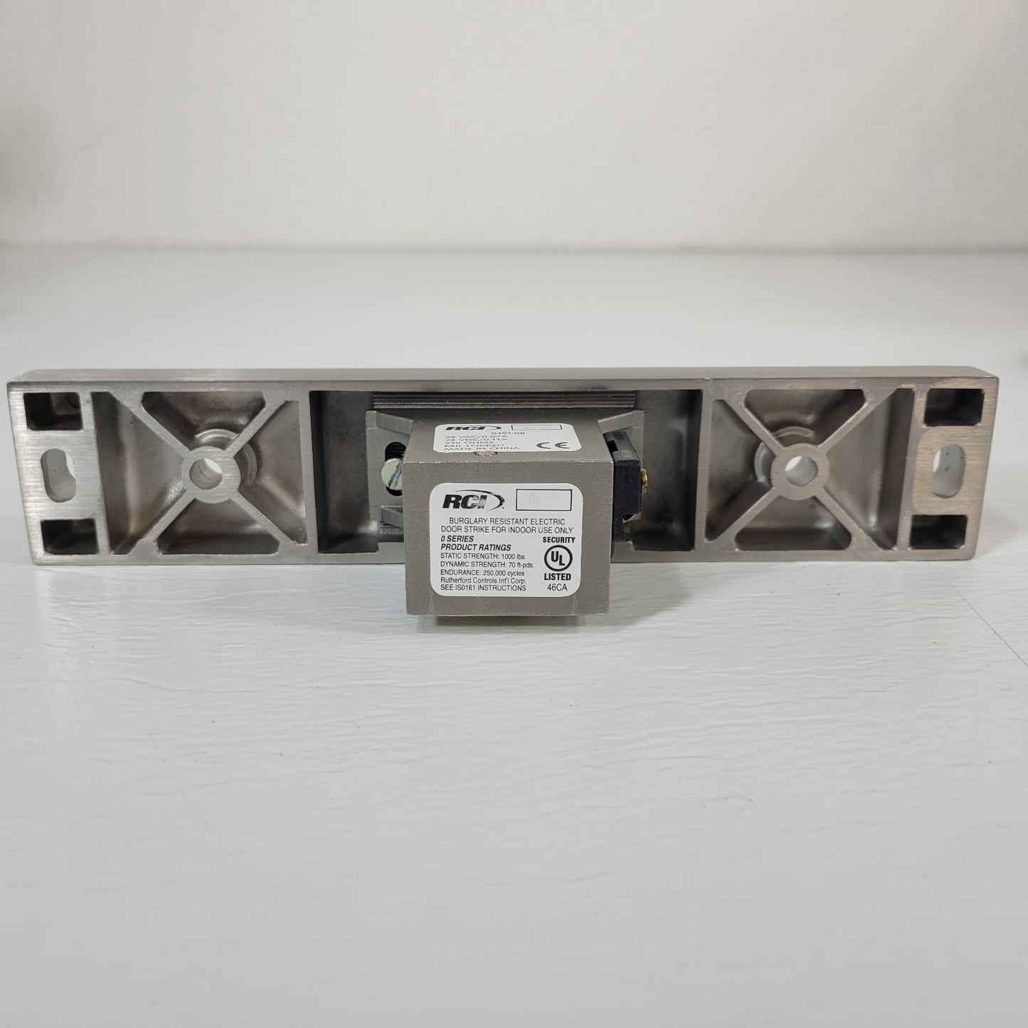 RCI 0161-08 Stainless Steel Electric Strike Plate 24V AC/DC Indoors 0616x08x32D