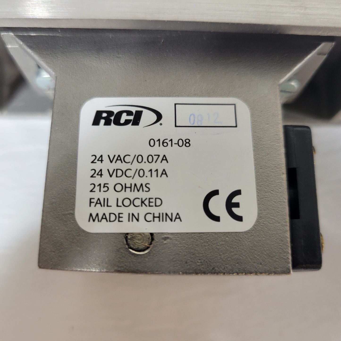 RCI 0161-08 Stainless Steel Electric Strike Plate 24V AC/DC Indoors 0616x08x32D