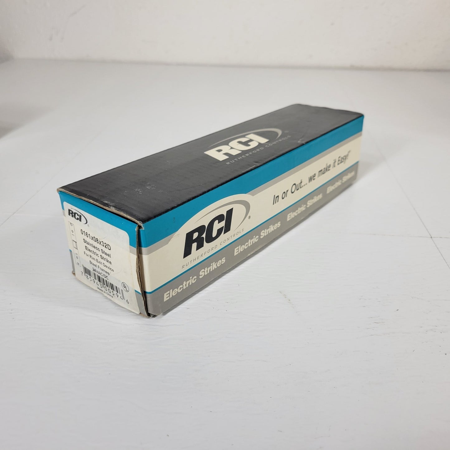 RCI 0161-08 Stainless Steel Electric Strike Plate 24V AC/DC Indoors 0616x08x32D