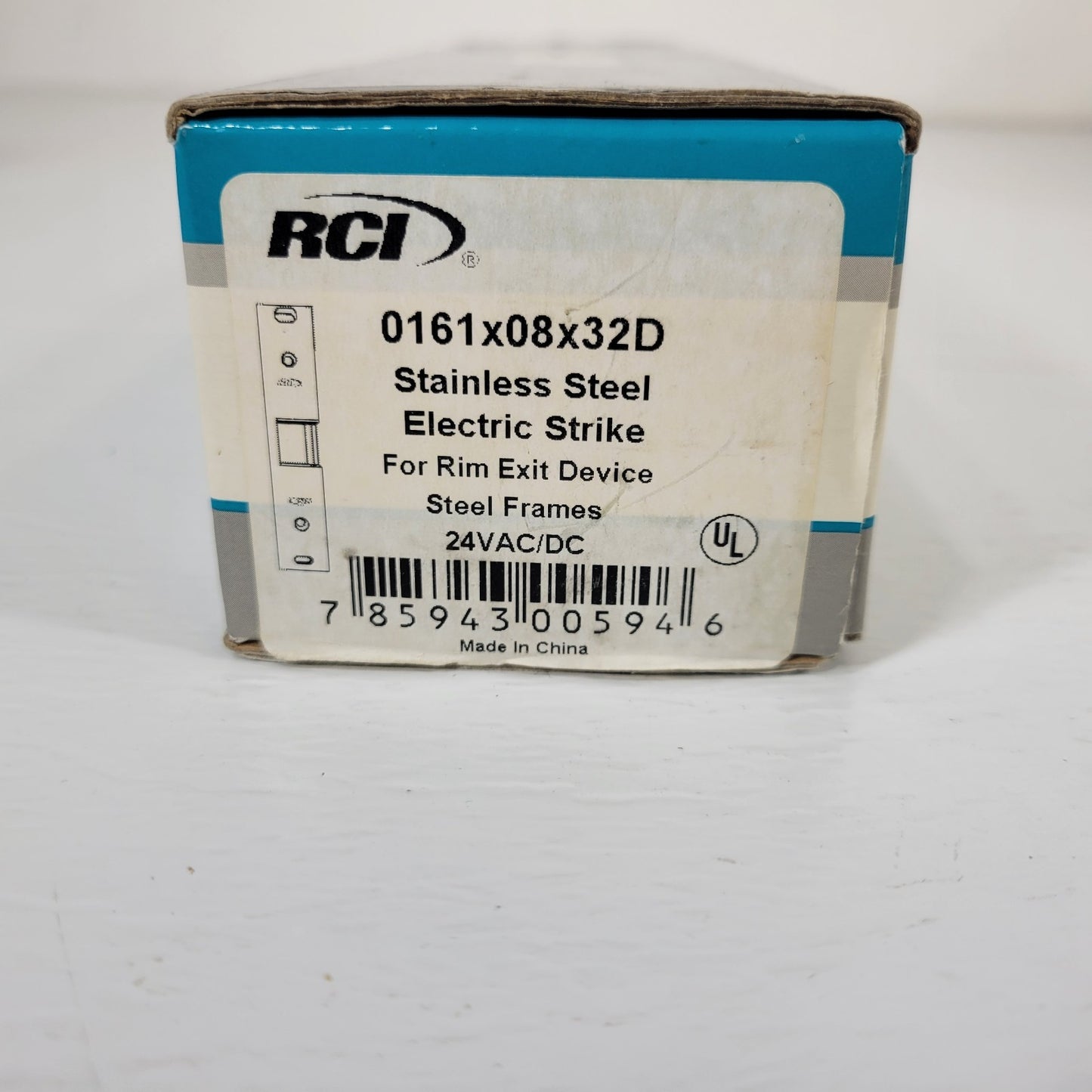 RCI 0161-08 Stainless Steel Electric Strike Plate 24V AC/DC Indoors 0616x08x32D