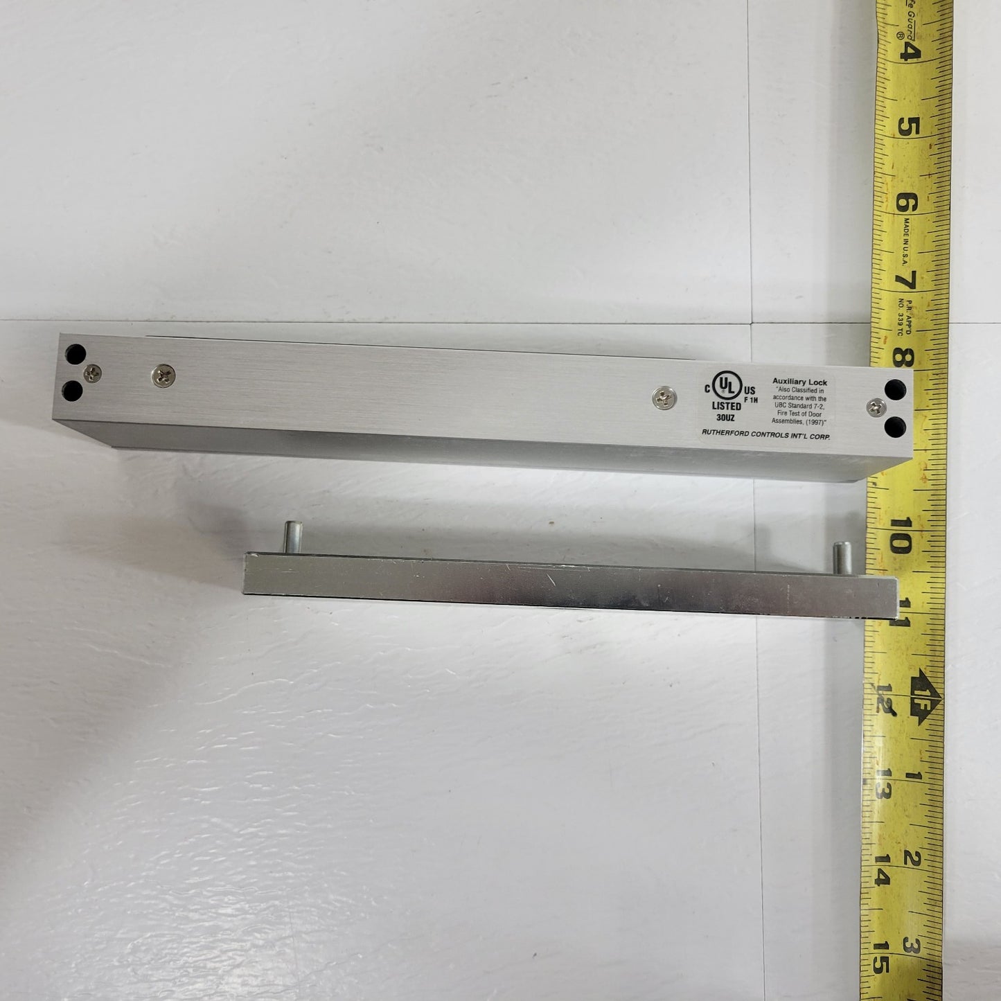 RCI 8371x28 Aluminum MiniMag Electromagnetic Lock 12/24V DC Single Outswing