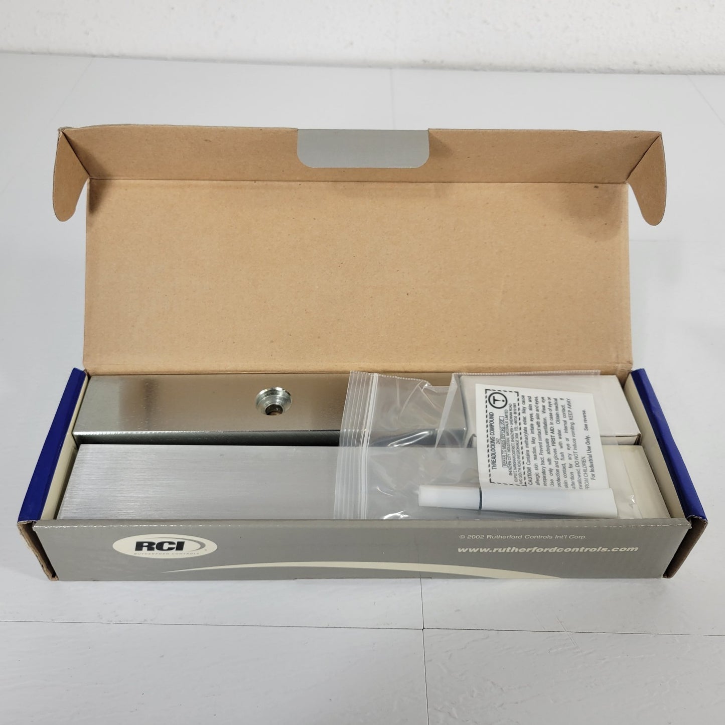 RCI 8371x28 Aluminum MiniMag Electromagnetic Lock 12/24V DC Single Outswing