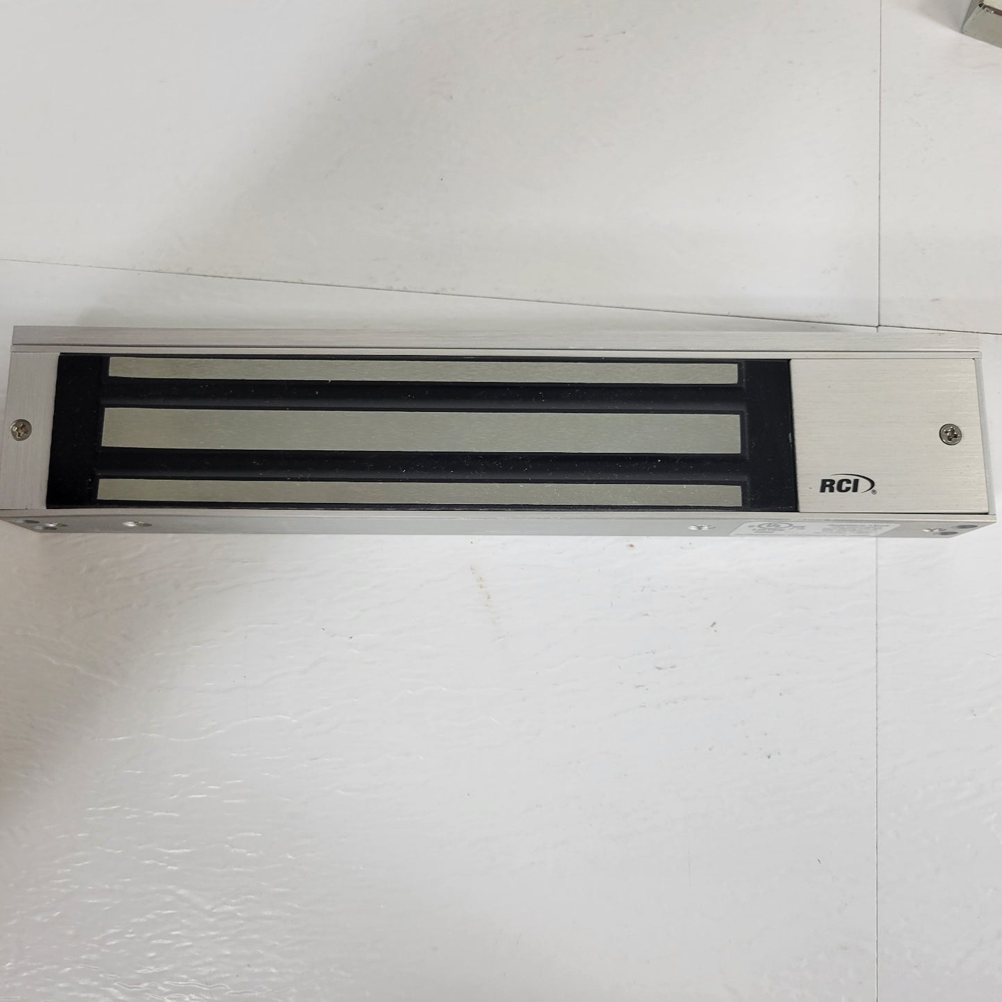 RCI 8371x28 Aluminum MiniMag Electromagnetic Lock 12/24V DC Single Outswing