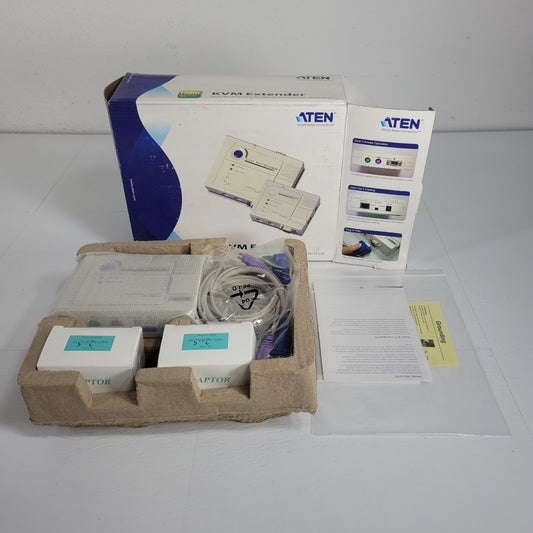 Aten CE-220 KVM Extender Dual Console Remote Data Access 150m Range VGA Card