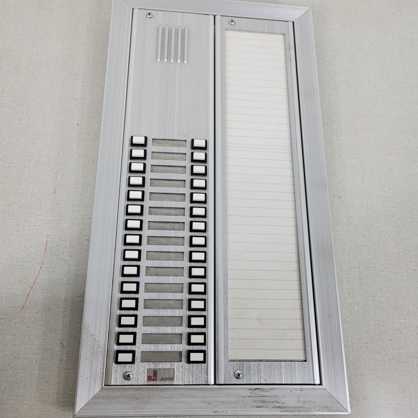 Jeron Institutional InOut Access Panel Door Entry Call Panel Buzz Buzzer 30-Slot