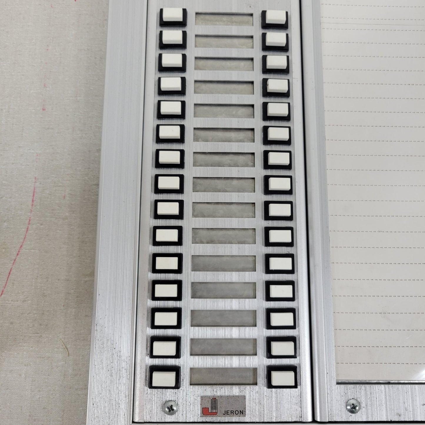 Jeron Institutional InOut Access Panel Door Entry Call Panel Buzz Buzzer 30-Slot