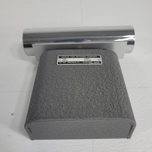 Vintage Simplex 4045-13 Time Recorder Alarm Bell 2.2 Amps 4.5 Volts VAC Cycles