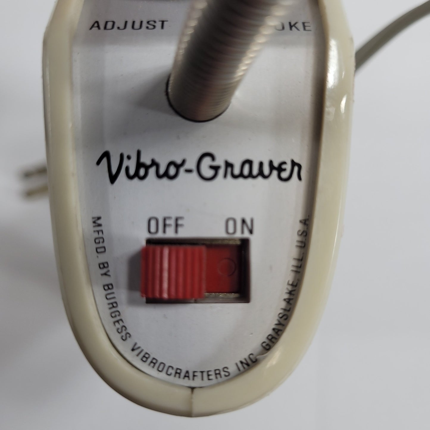 TESTED Vibrocrafters V-73 Vibro-Graver Electric Adjustable Engraving Device