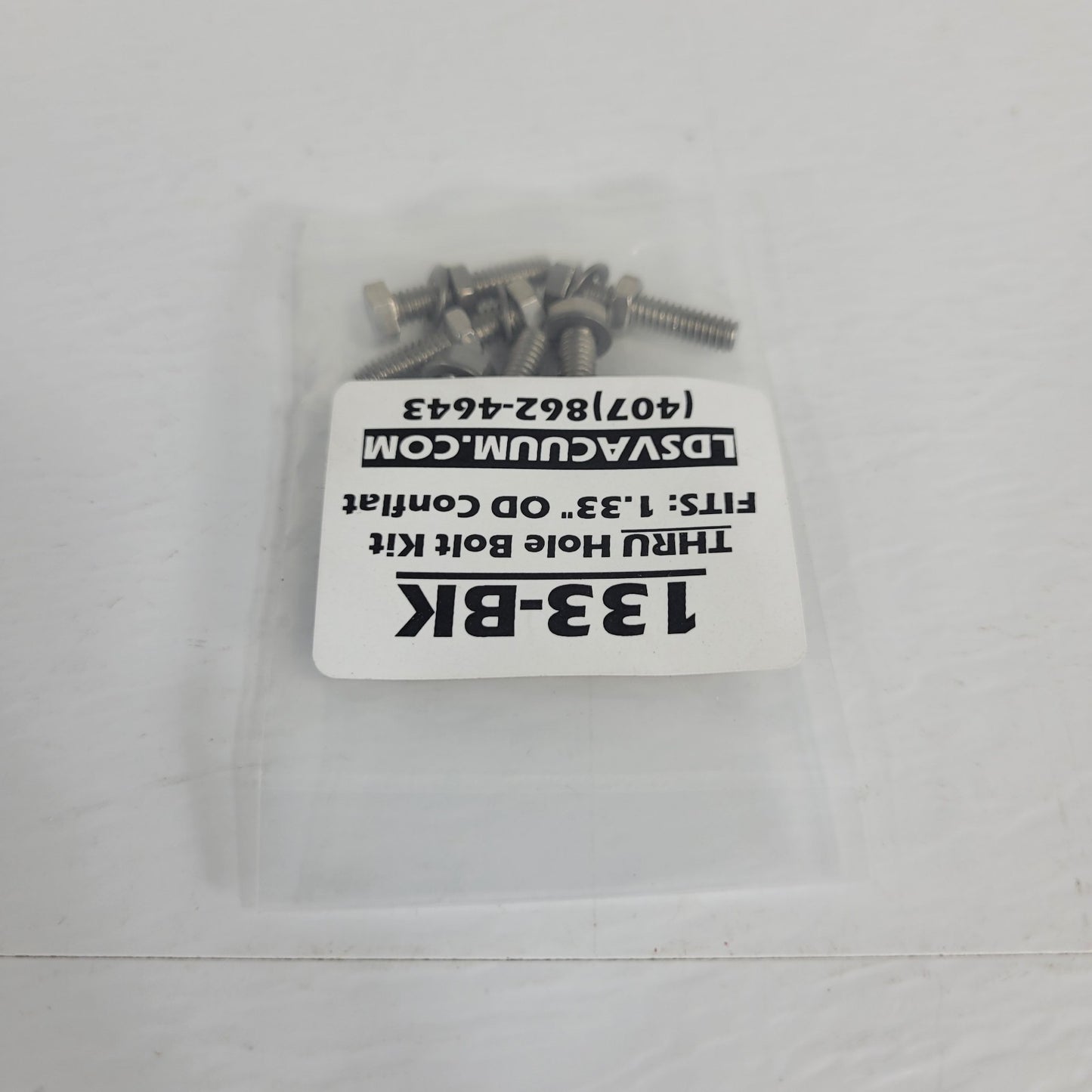 *Lot of 2* LDS Vacuum 133-BK Thru Hole Bolt Kit Fits 1.33" OD Conflat Flange UHV