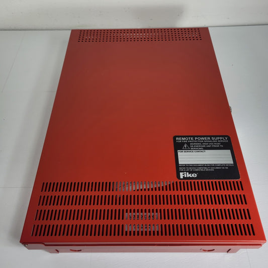 Fike 10-2782 Remote Power Supply Enclosure 18 Gauge Steel  Red Enamel Finish