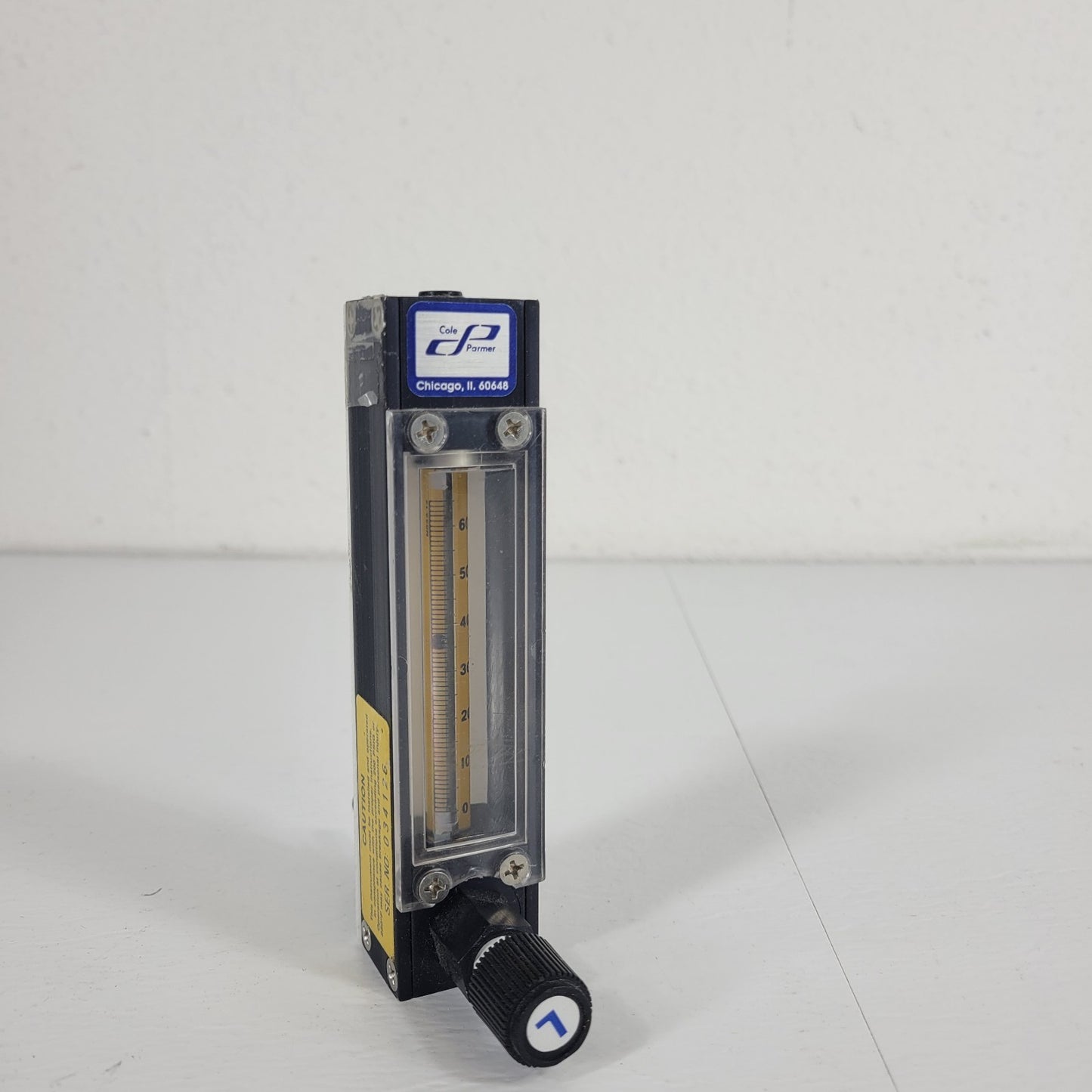 Cole Parmer Flowmeter Flow Regulator N022-13 0-65 mm 3/8" NPT Outlets