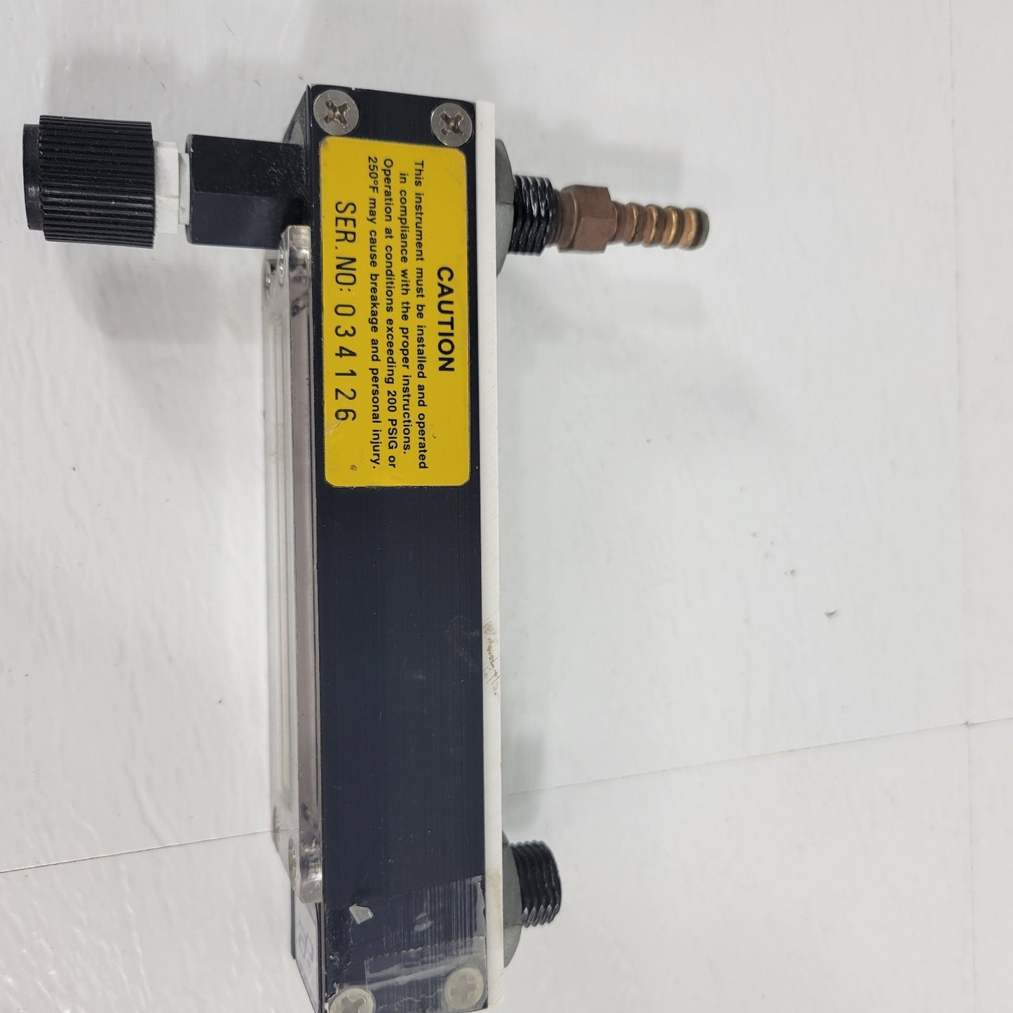 Cole Parmer Flowmeter Flow Regulator N022-13 0-65 mm 3/8" NPT Outlets