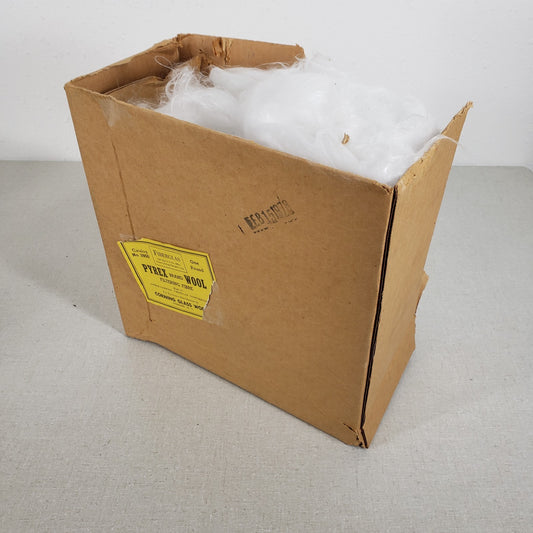 Vintage Owens-Corning 3950 Pyrex Fiberglas Wool Filtering Fiber Pound Open Box