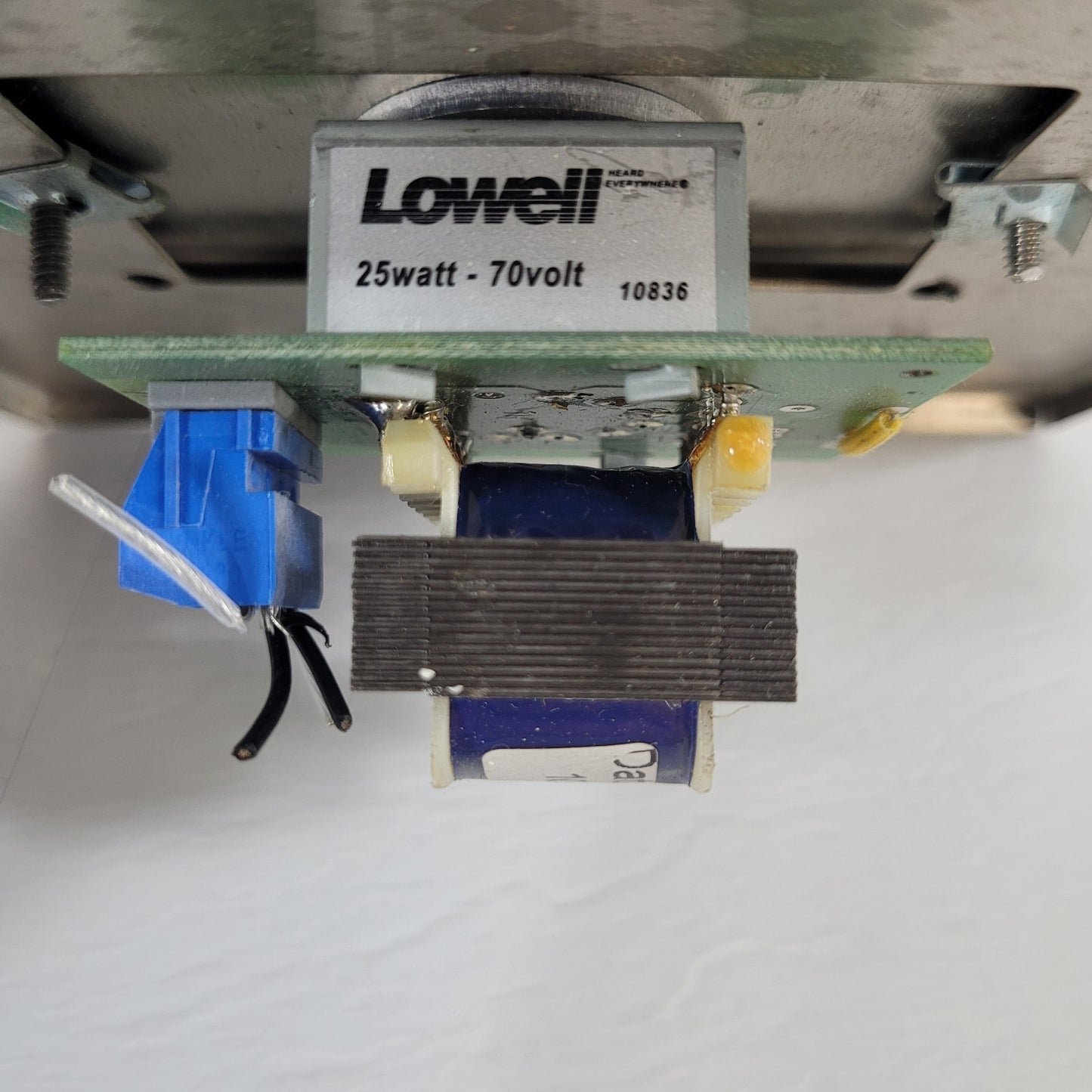 Lowell 10836 25W Mono Volume Control 1-Gang Standard Wall Plate Stainless Steel