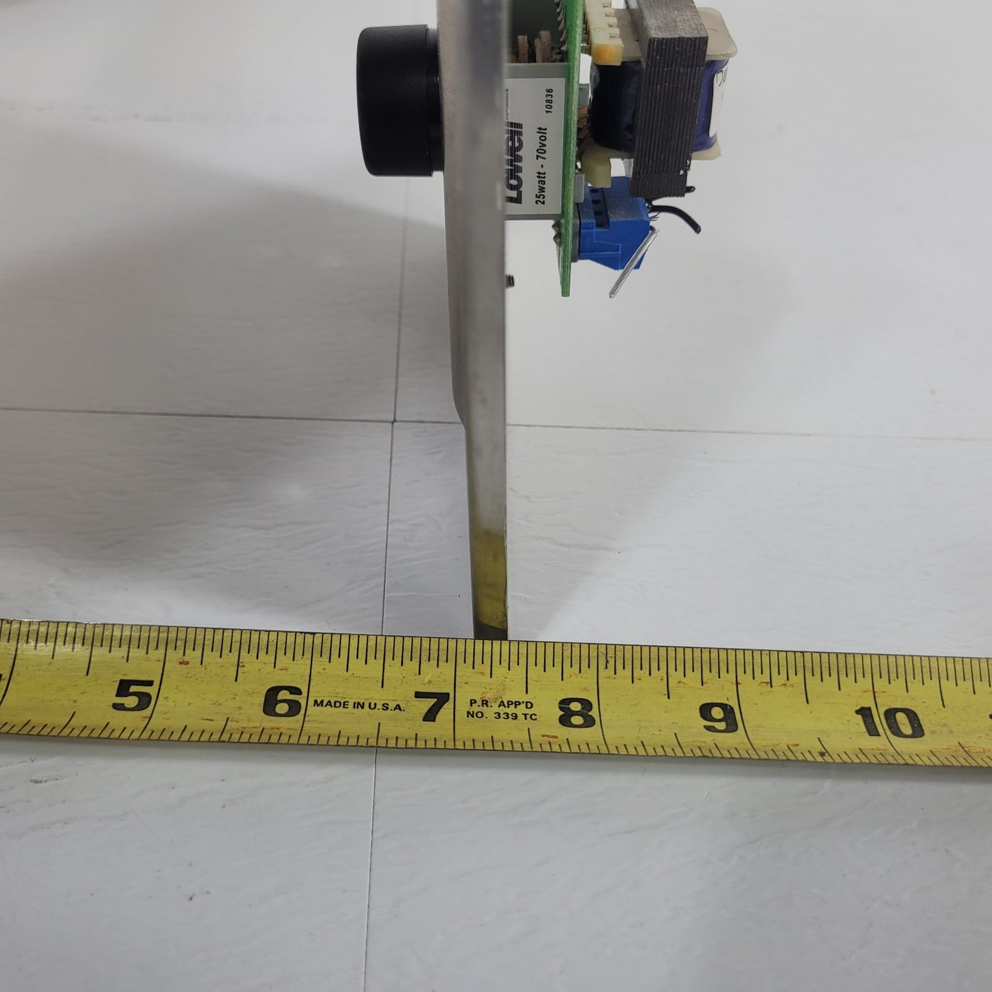 Lowell 10836 25W Mono Volume Control 1-Gang Standard Wall Plate Stainless Steel