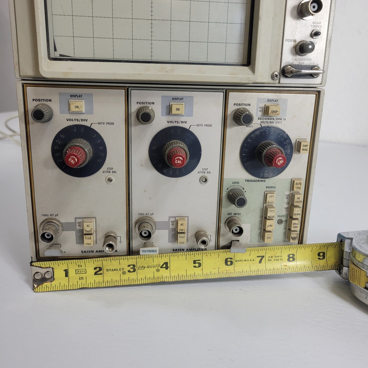 TESTED Tektronix 5103N Oscilloscope D10 Single Beam 5A15N Amplifier 5B10N Time