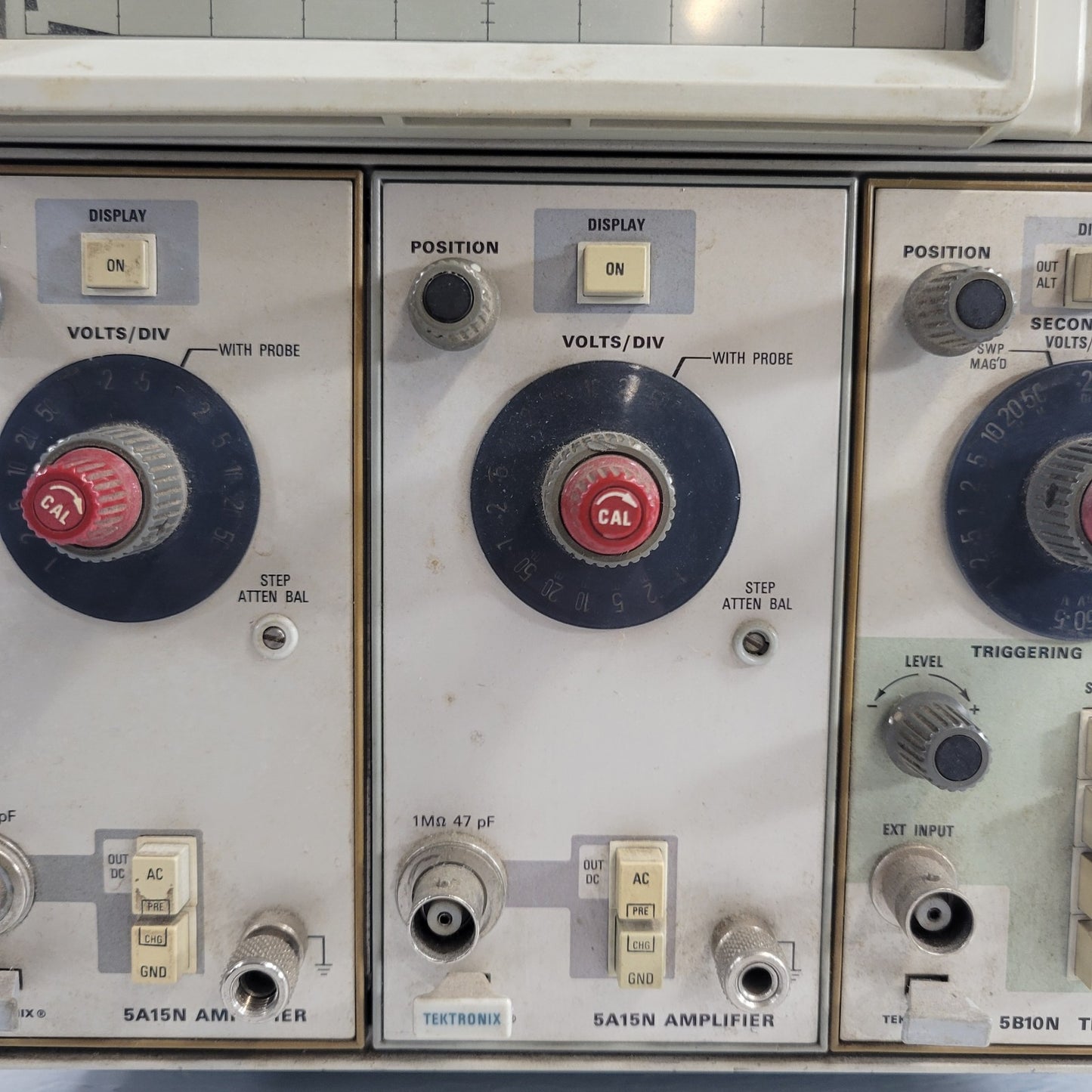 TESTED Tektronix 5103N Oscilloscope D10 Single Beam 5A15N Amplifier 5B10N Time