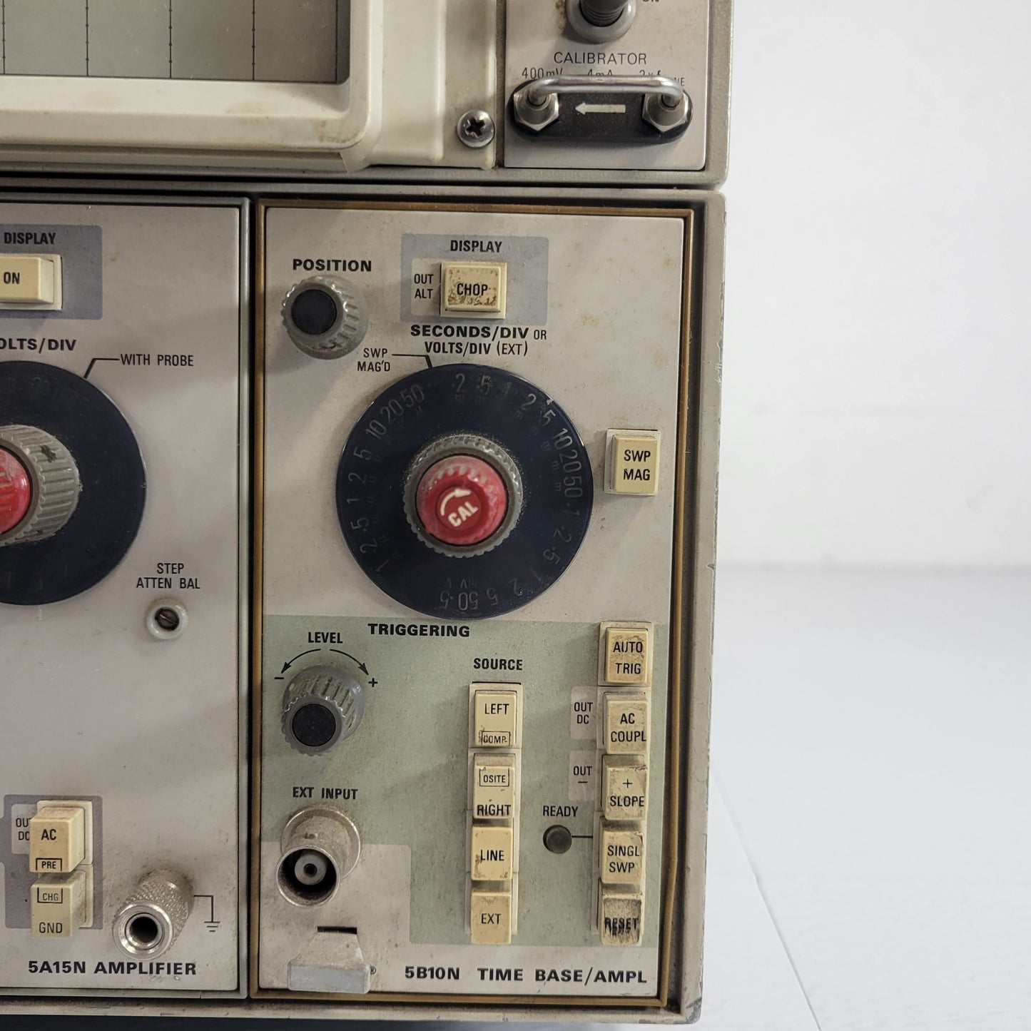 TESTED Tektronix 5103N Oscilloscope D10 Single Beam 5A15N Amplifier 5B10N Time