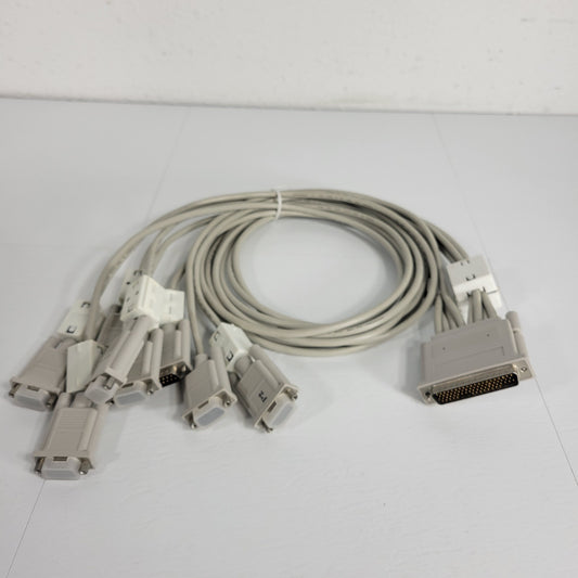 50 Pin D-Sub Connector DD-50 To 7 Serial Port Connectors Cables NI National Inst