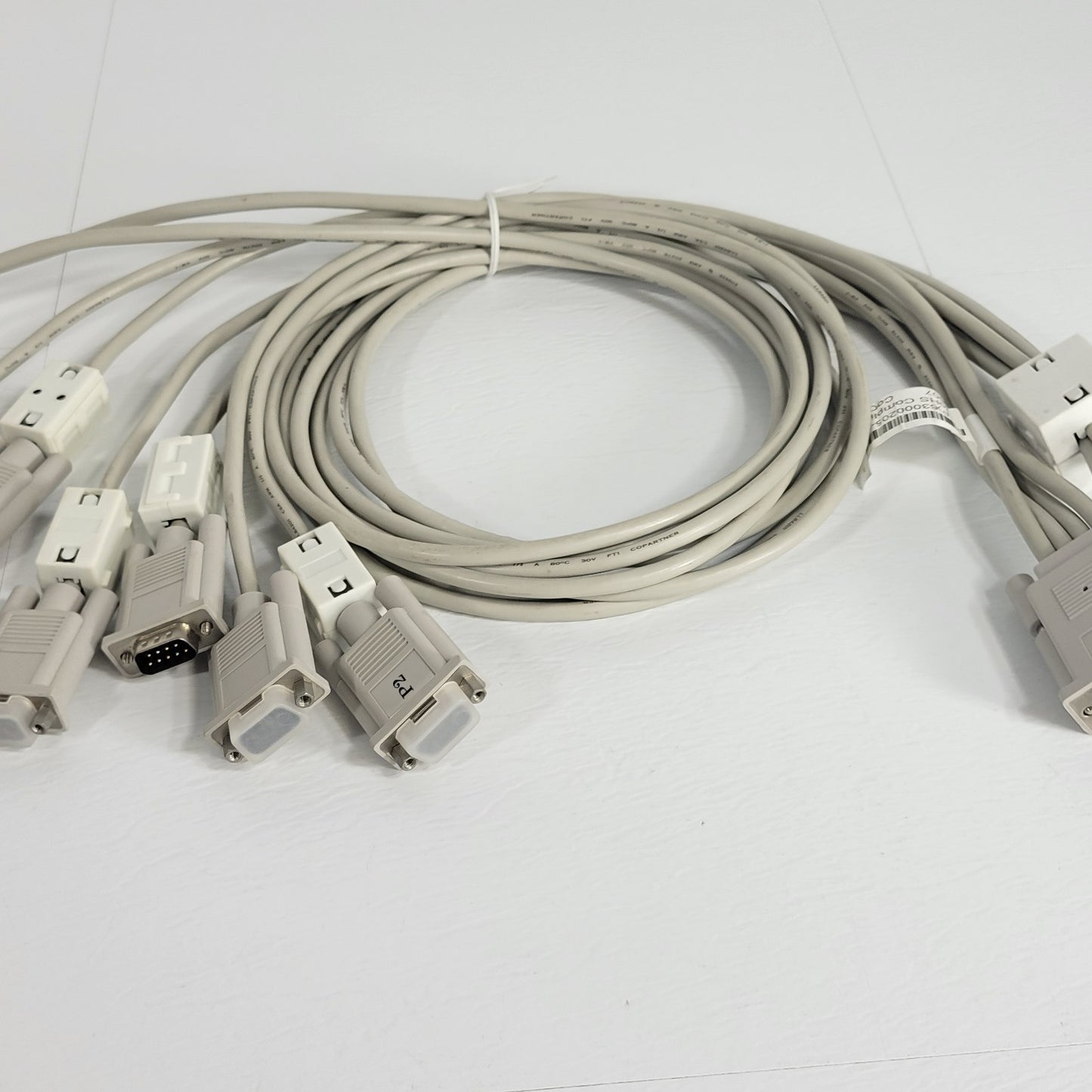 50 Pin D-Sub Connector DD-50 To 7 Serial Port Connectors Cables NI National Inst