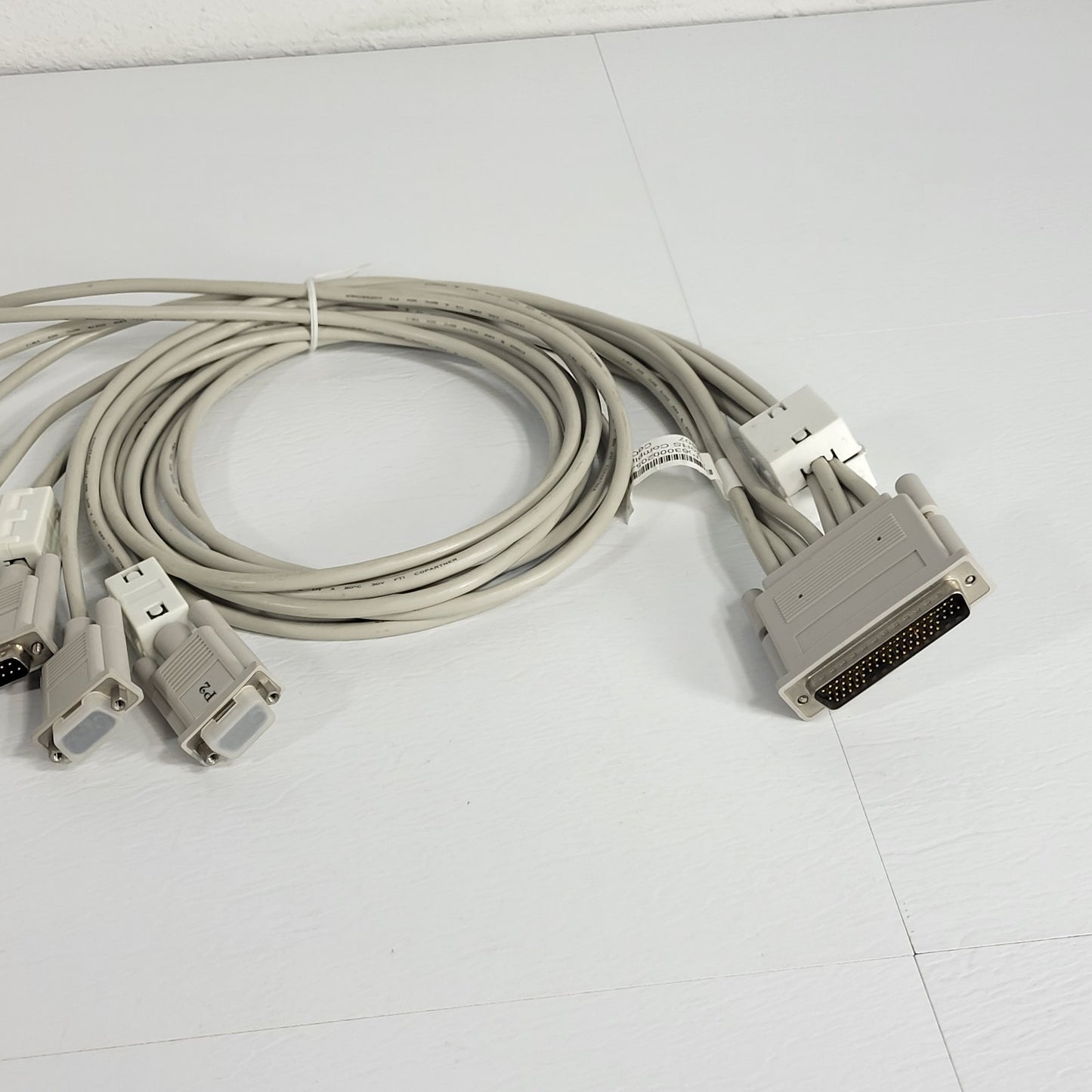50 Pin D-Sub Connector DD-50 To 7 Serial Port Connectors Cables NI National Inst