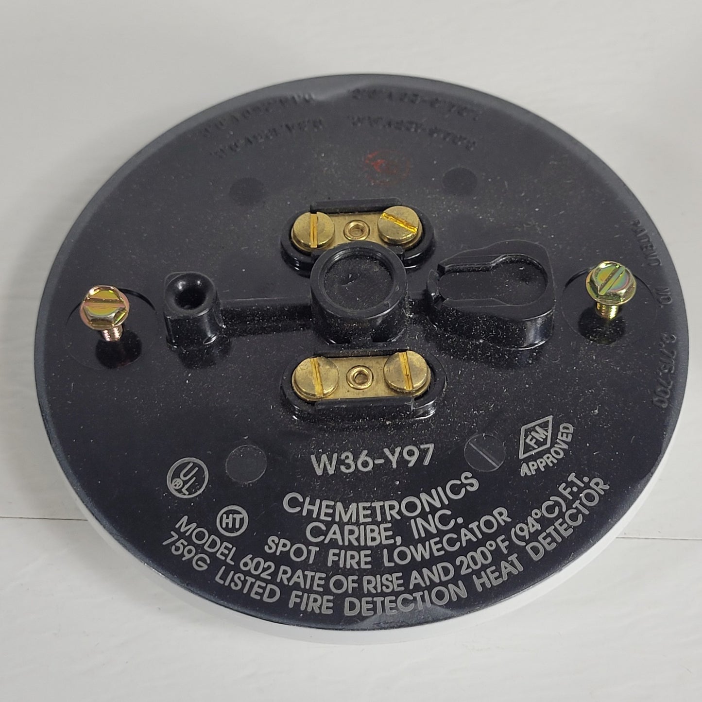 Chemetronics W36-Y97 Fire Detection Heat Detector Alarm