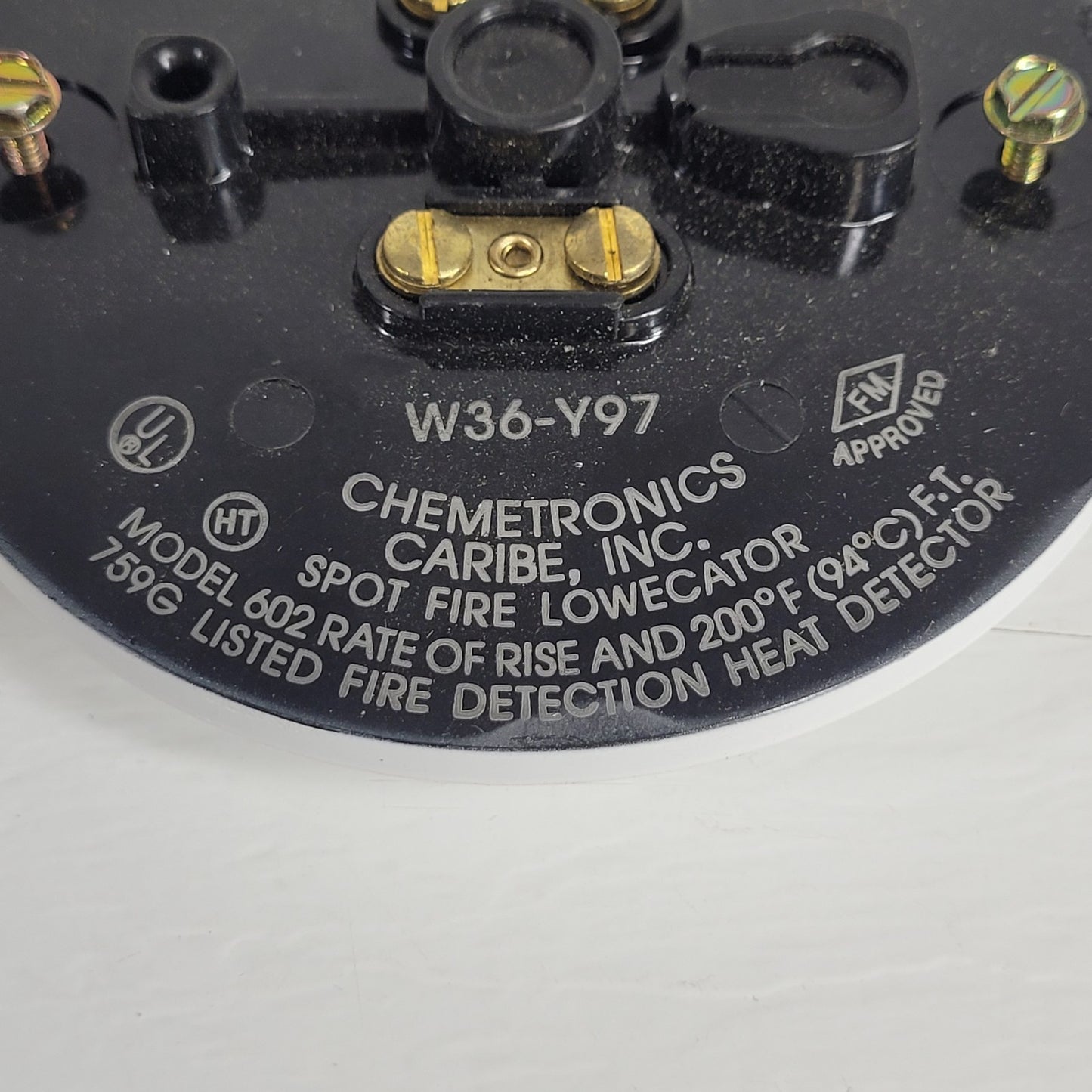 Chemetronics W36-Y97 Fire Detection Heat Detector Alarm
