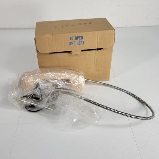 Lowell TTP-2BG Telephone Handset Hookswitch With Metal Coil Cable Tan Phone