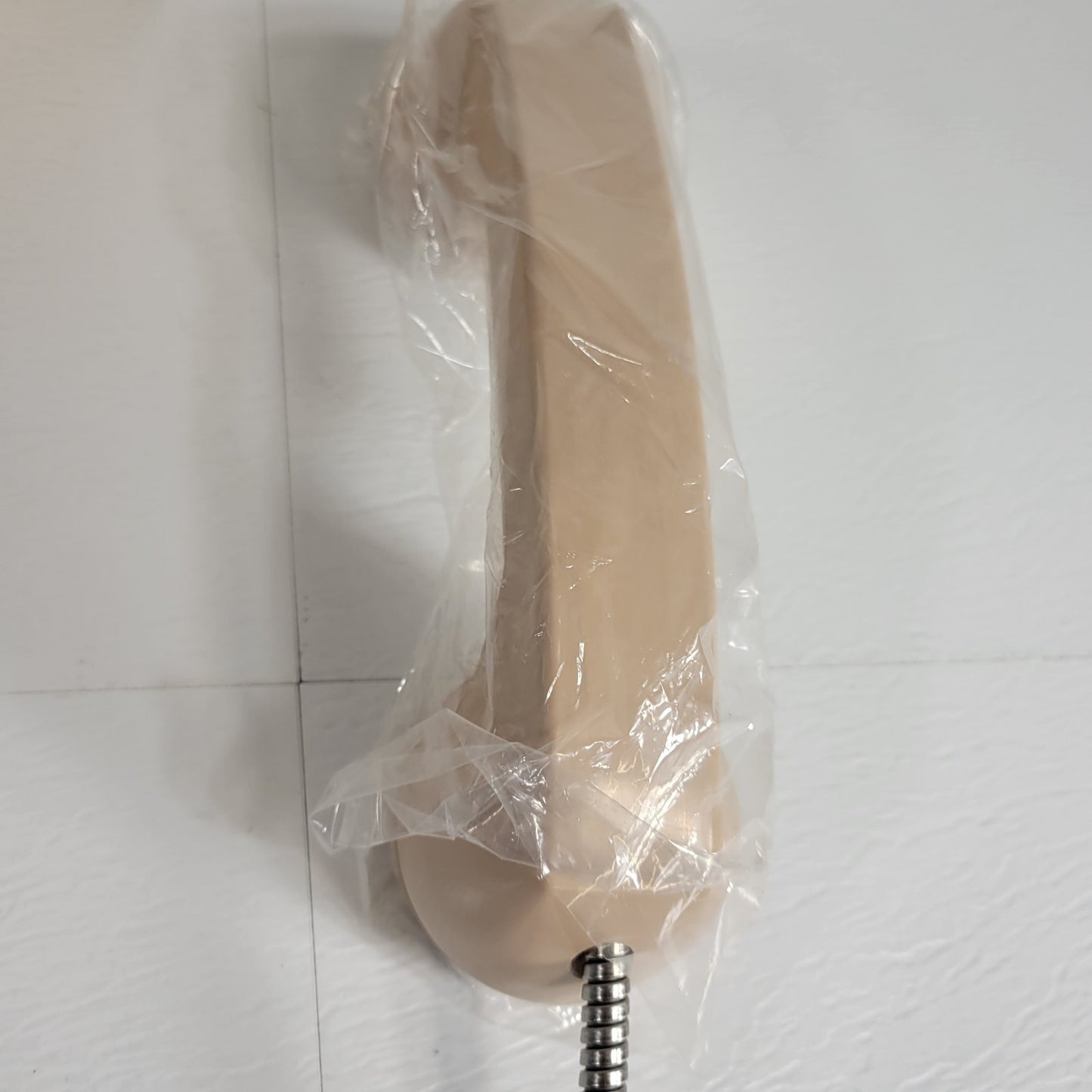 Lowell TTP-2BG Telephone Handset Hookswitch With Metal Coil Cable Tan Phone