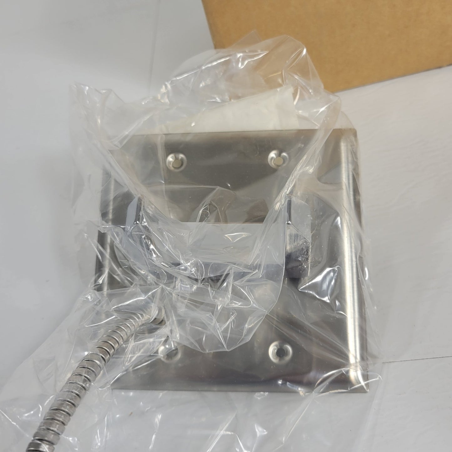 Lowell TTP-2BG Telephone Handset Hookswitch With Metal Coil Cable Tan Phone