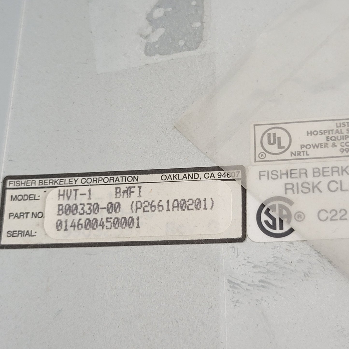 Fisher Berkely PCA-HV-CL Central Logic Board With Box Enclosure HVT-1 B00330-00