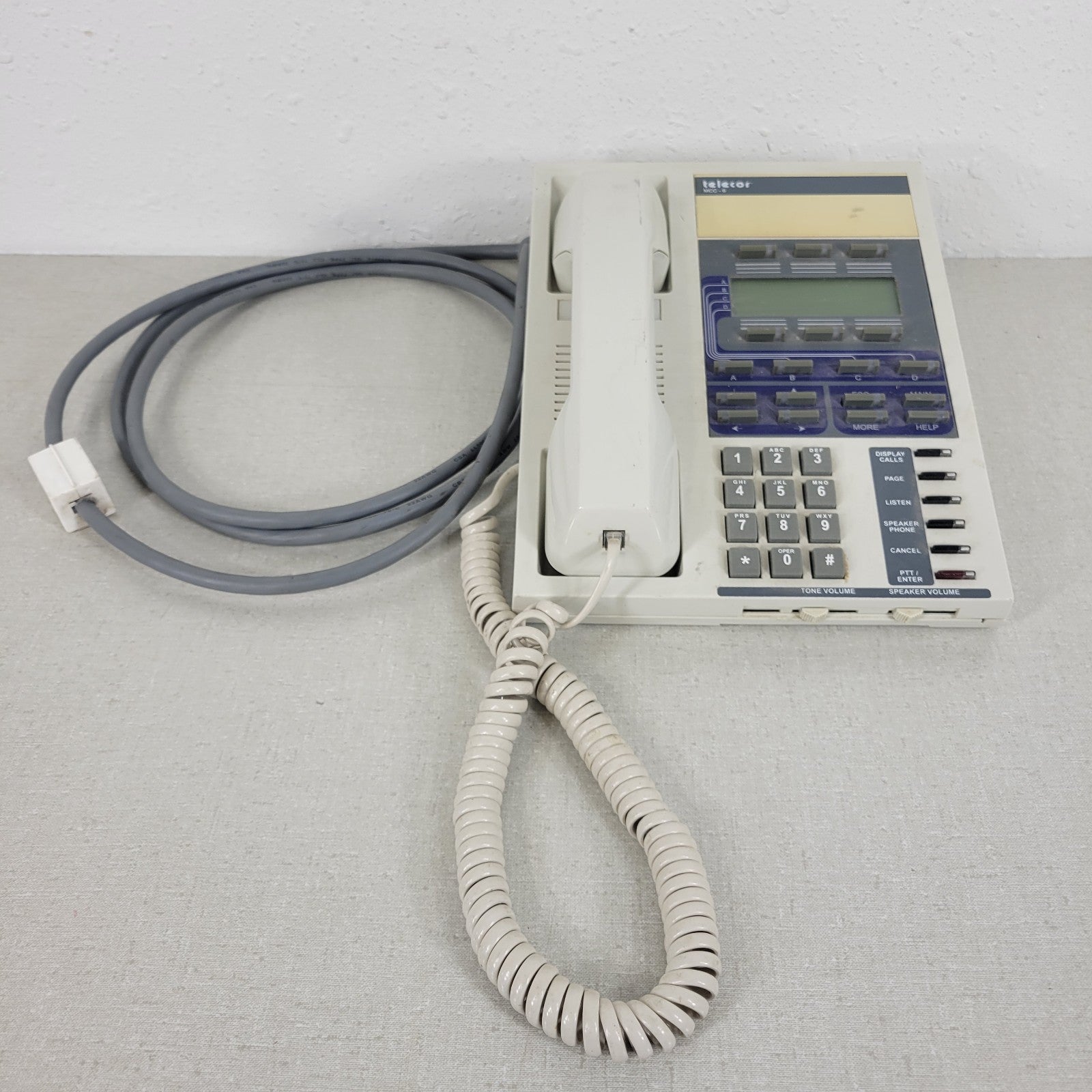 Telecor MCC-6 Vintage Administrators Console PA System Intercom Phone ...