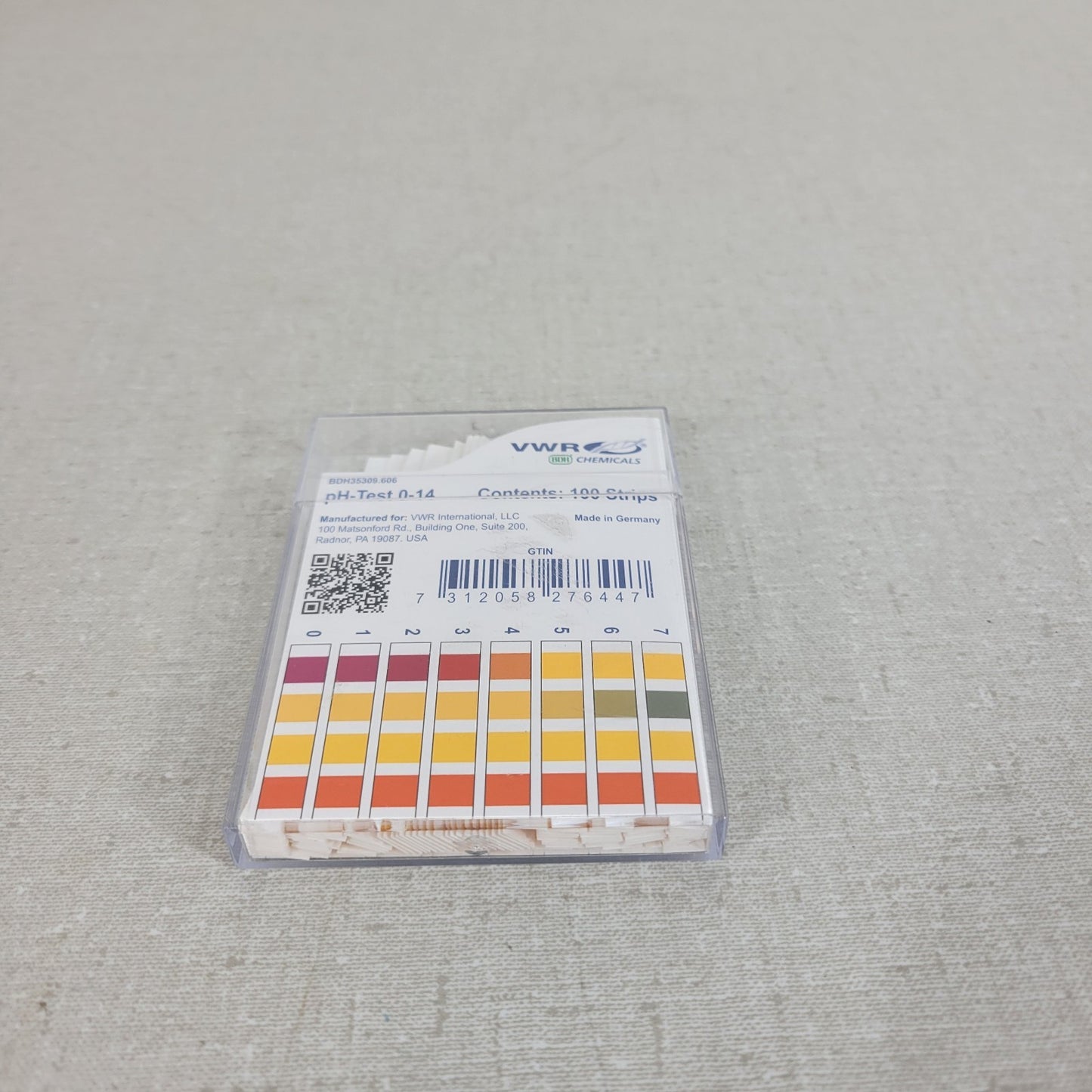 VWR Chemical pH Test Strips pH Range 0-14 Approximately 100 Stripes
