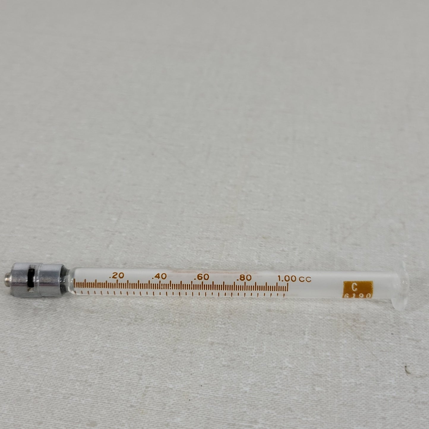 B-D Yale Tuberculin Glass 1CC Missing Plunger Luer Lock Tip