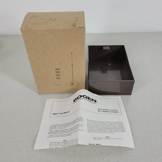Bogen Communications RBR-S Back Box for Model RF-1 Remote Speaker Brown