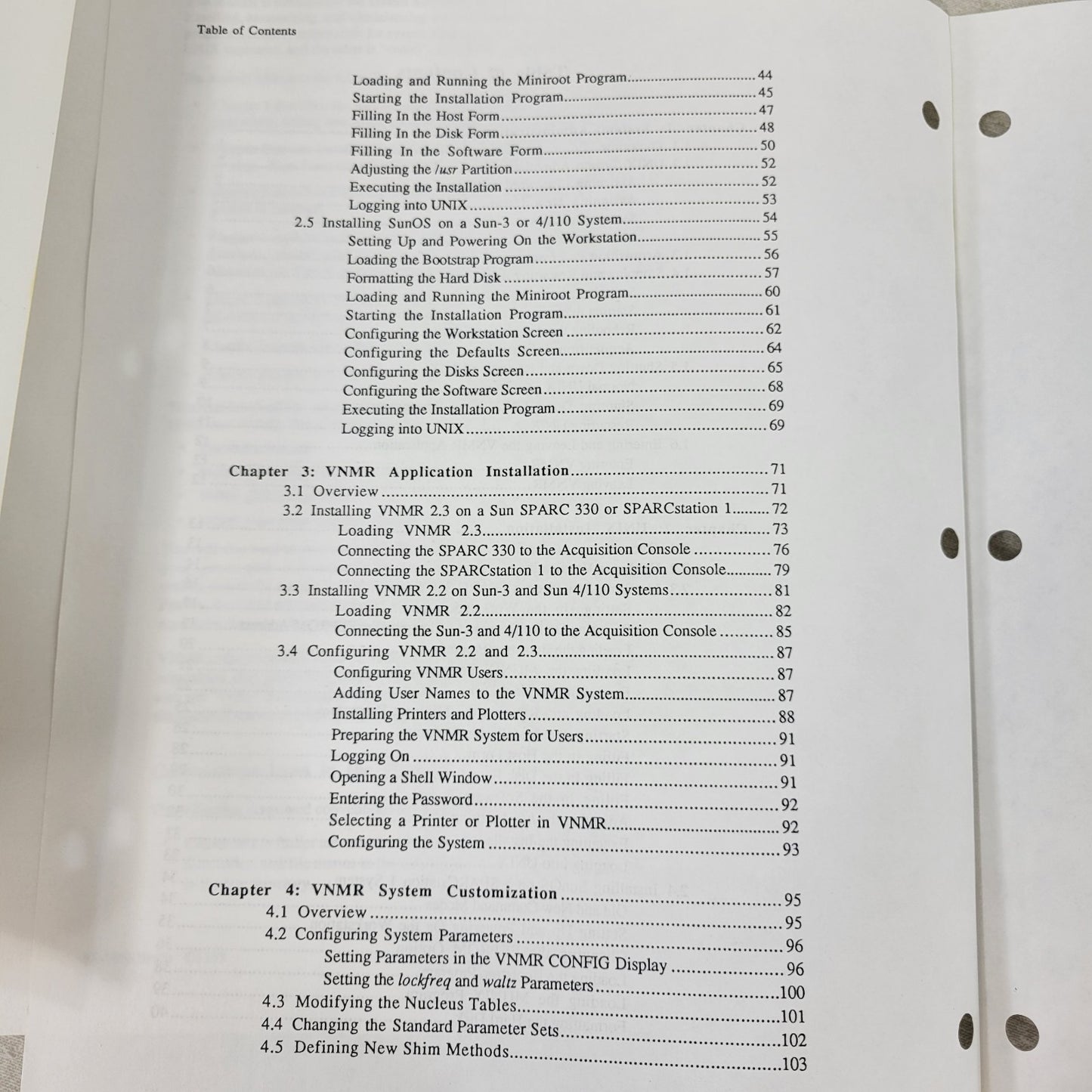 Varian NMR Spectrometer System Administration Operation Manual Rev C1189 C1090