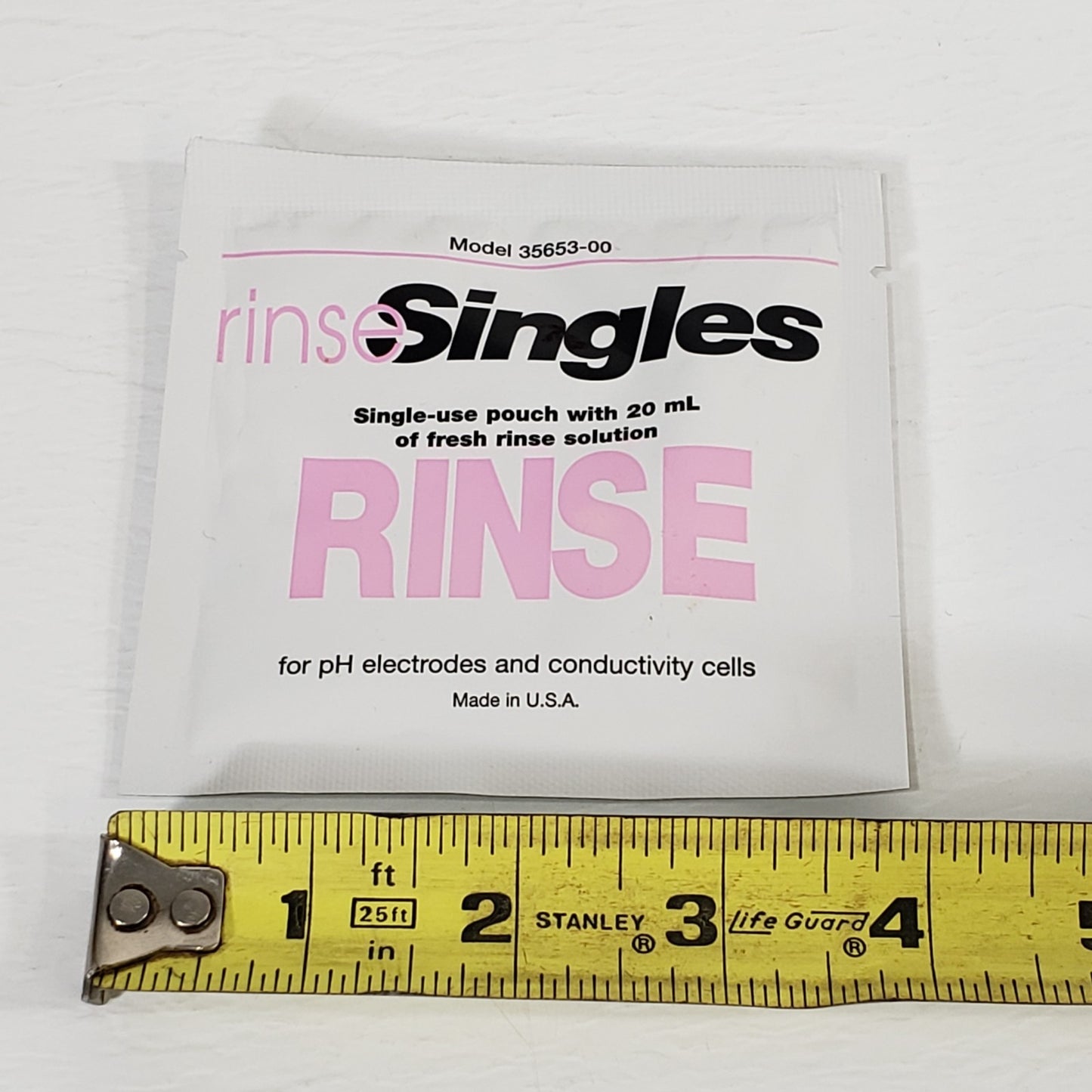 KCI 3M Fill Solution And 100% Deionized Water Single Use Pouch For PH Meters