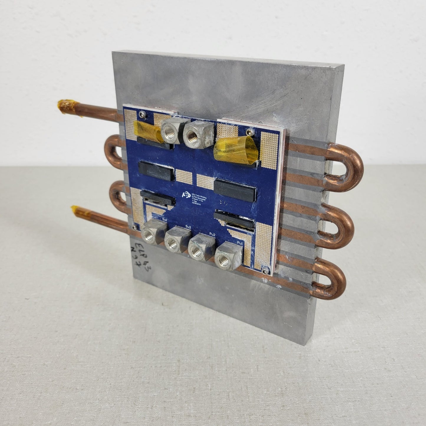 DCX Tank Winding ELP43 Decoupled Water Cooled Heatsink made at CU Boulder 2019