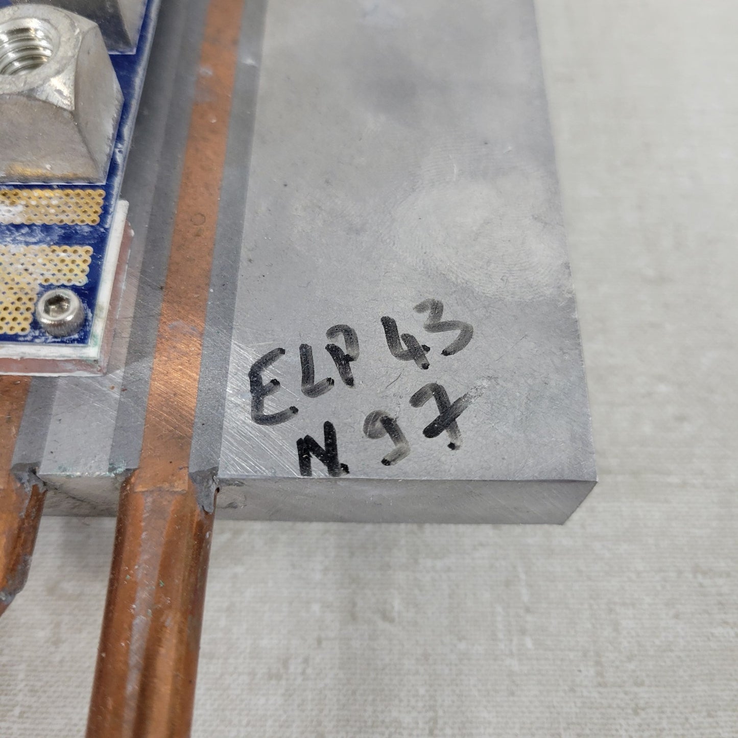 DCX Tank Winding ELP43 Decoupled Water Cooled Heatsink made at CU Boulder 2019