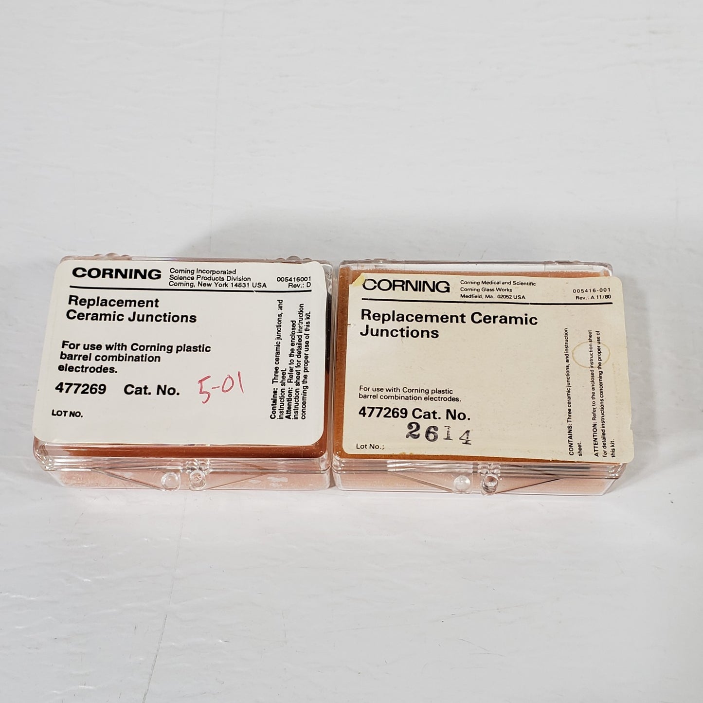 LOT OF 6 Corning 477269 Replacement Ceramic Junctions PH Electrode Glass Probes